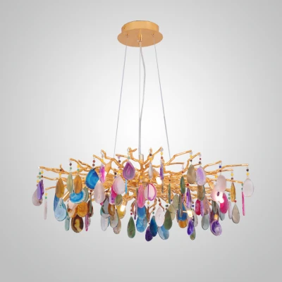 Підвісна світлодіодна люстра AGATE COLOR L11 у вітальню LED