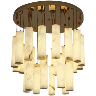 Стельова світлодіодна люстра MARBLE GOLD LED