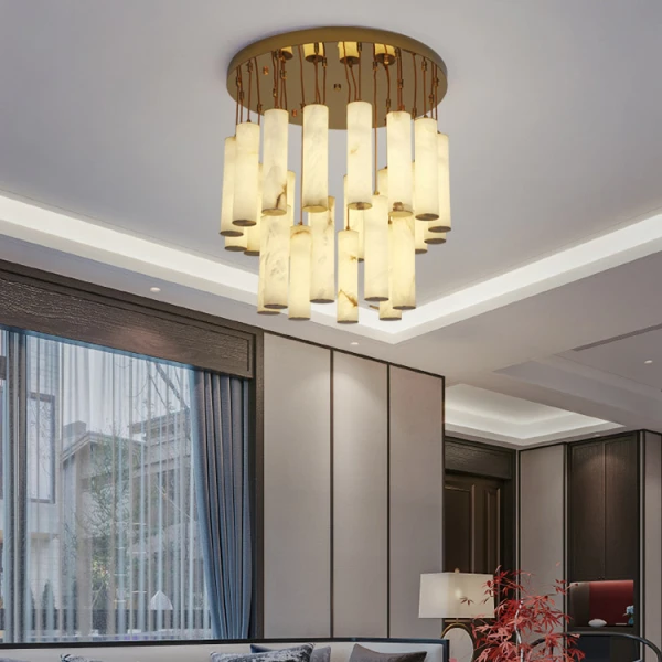 Стельова світлодіодна люстра MARBLE GOLD   LED Deprimo купити 208756грн.