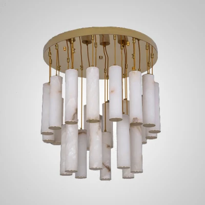 Стельова світлодіодна люстра MARBLE GOLD LED