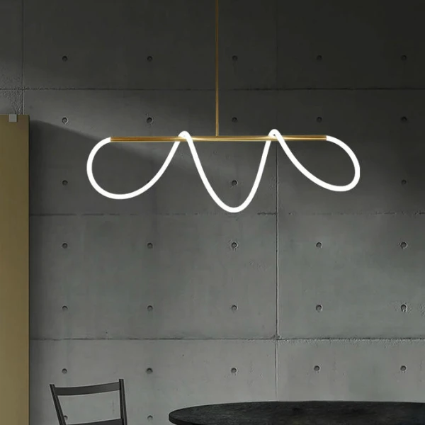 Люстра  світлодіодна SNAKE у вітальню  LED Anzazo купити 9680грн.