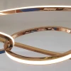 Unfolded Hanging Light Sculpture Кольцевая люстра 120cm в спальню — цвет золото, из материала сталь, стиль модерн