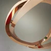 Unfolded Hanging Light Sculpture Кольцевая люстра 120cm в спальню — цвет золото, из материала сталь, стиль модерн