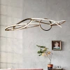 Unfolded Hanging Light Sculpture Кольцевая люстра 120cm в спальню — цвет золото, из материала сталь, стиль модерн