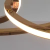 Unfolded Hanging Light Sculpture Кольцевая люстра 120cm в спальню — цвет золото, из материала сталь, стиль модерн