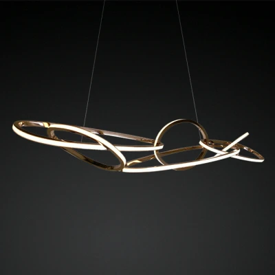 Unfolded Hanging Light Sculpture Кольцевая люстра 150cm в гостиную