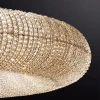 Подвесной светильник Crystal Halo D180 Silver светодиодная в зал — люстра, цвет прозрачный, стиль модерн