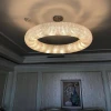 Подвесной светильник Crystal Halo D180 Silver светодиодная в зал — люстра, цвет прозрачный, стиль модерн