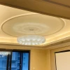Подвесной светильник Crystal Halo D180 Silver светодиодная в зал — люстра, цвет прозрачный, стиль модерн
