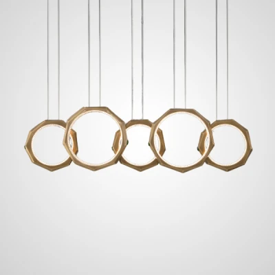 Підвісний світильник NILSIGNE COMBO L123 Brass LED