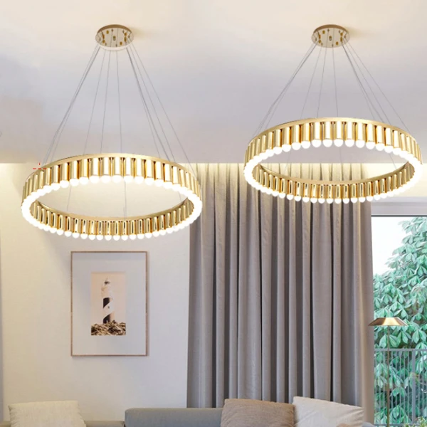 Підвісна світлодіодна люстра ERLANDER D80 Brass   LED Deprimo купити 168282грн.