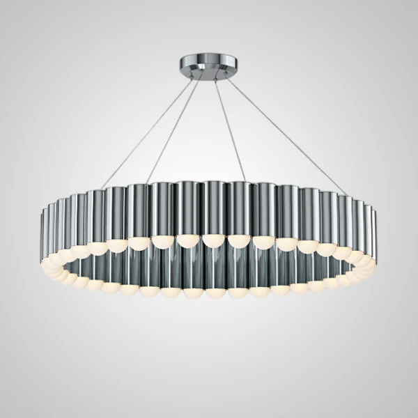 Люстра світлодіодна Підвісна ERLANDER D80 Chrome у вітальню LED