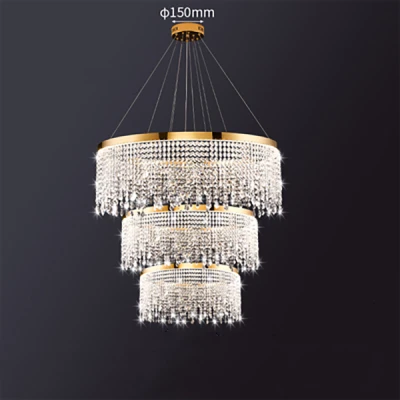 Підвісна світлодіодна люстра CASSANDRA D40+60+80 LED