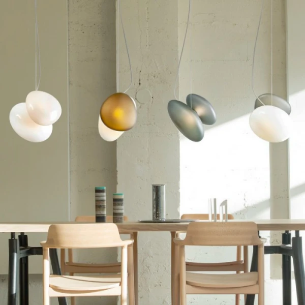 Світильник підвісний PEBBLE SUSPENTION WHITE Anzazo купити 8680грн.