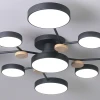Светильник потолочный светодиодный LED MIRRORS X — потолочный светильник, цвет черный і белый, стиль скандинавский