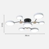 Светильник потолочный светодиодный LED MIRRORS X — потолочный светильник, цвет черный і белый, стиль скандинавский