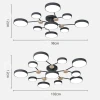 Светильник потолочный светодиодный LED MIRRORS X — потолочный светильник, цвет черный і белый, стиль скандинавский