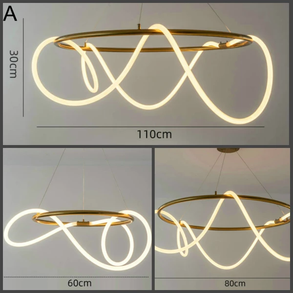 Люстра  світлодіодна SNAKE R   LED Anzazo купити 18020грн.