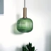 IRIX C дымчатый С 28*30cm Подвесной светильник — цвет зеленый, из материала ?, стиль современный