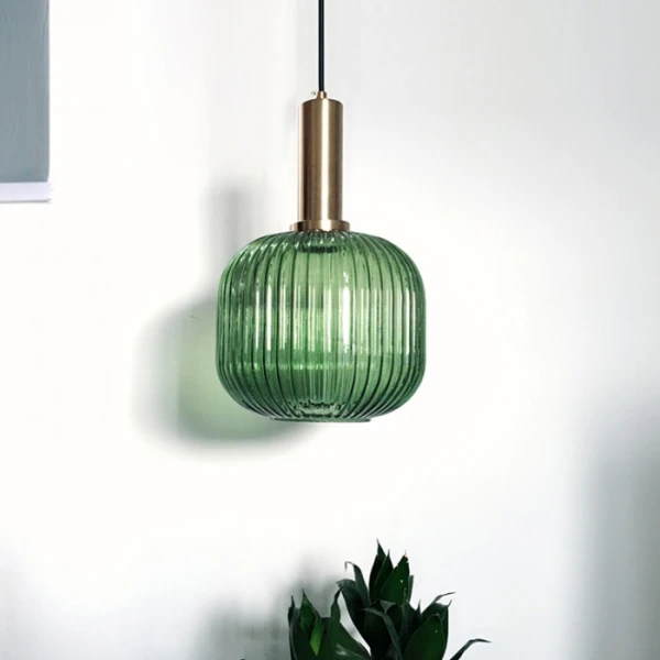 IRIX C дымчатый С 28*30cm Подвесной светильник — цвет зеленый, из материала ?, стиль современный