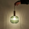 IRIX C дымчатый С 28*30cm Подвесной светильник — цвет зеленый, из материала ?, стиль современный
