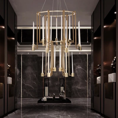 Люстра KALI’ chandelier D110 30 lamps светодиодная в гостиную