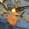Подвесная люстра CARAMELLY E L120 светодиодная в зал — цвет прозрачный, стиль современный