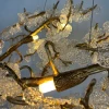 Подвесная люстра CARAMELLY E L120 светодиодная в зал — цвет прозрачный, стиль современный