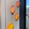 Бра BULLA WALL — цвет голубой і фиолетовый, из материала стекло, стиль скандинавский