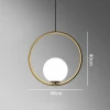 Підвісний світильник HOOP ROUND LG 40cm Anzazo купити 15048грн.