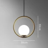 Підвісний світильник HOOP ROUND LG 40cm Anzazo купити 15048грн.