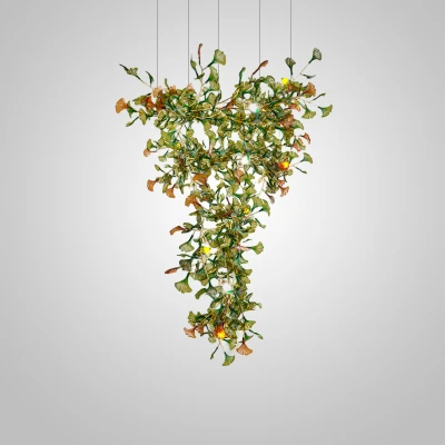Підвісна світлодіодна люстра ELLING LUX H180 Green LED