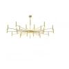 Люстра POP P40 Chandelier 24 lamps D180 Mod.B Gold светодиодная в зал — цвет золото, стиль современный