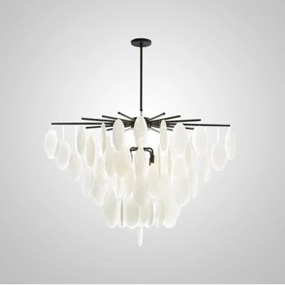 Потолочная люстра RITTA D75 Black светодиодная в зал