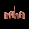 PIPE Подвесной светильник — цвет черный і голубой, из материала металл, стиль модерн середины века