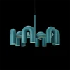 PIPE Подвесной светильник — цвет черный і голубой, из материала металл, стиль модерн середины века