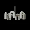 PIPE Подвесной светильник — цвет черный і голубой, из материала металл, стиль модерн середины века
