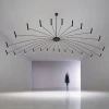 Люстра  світлодіодна  Люстра POP P40 Chandelier 24 lamps D180 Mod.A Black у вітальню  LED Deprimo купити 53504грн.