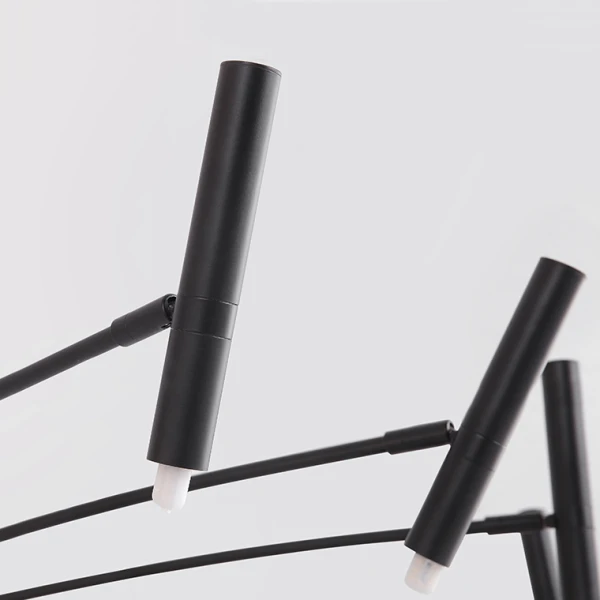 Люстра  світлодіодна  Люстра POP P40 Chandelier 24 lamps D180 Mod.A Black у вітальню  LED Deprimo купити 53504грн.