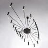 Люстра  світлодіодна  Люстра POP P40 Chandelier 24 lamps D180 Mod.A Black у вітальню  LED Deprimo купити 53504грн.
