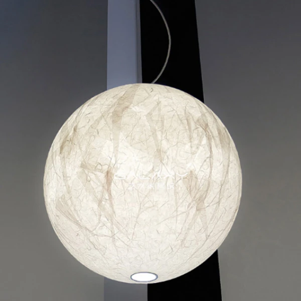 LUNE Подвесной светильник 60cm — цвет белый, из материала пластик, стиль модерн
