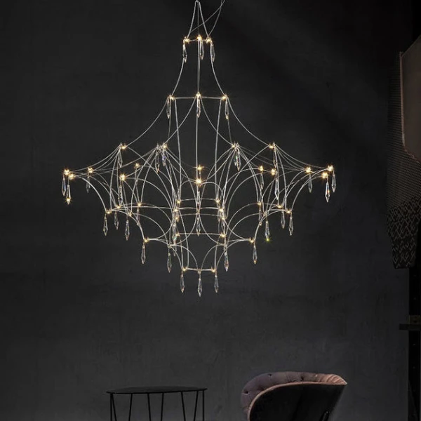 Підвісна світлодіодна люстра MARQUISE D80 Chrome   LED Deprimo купити 189449грн.