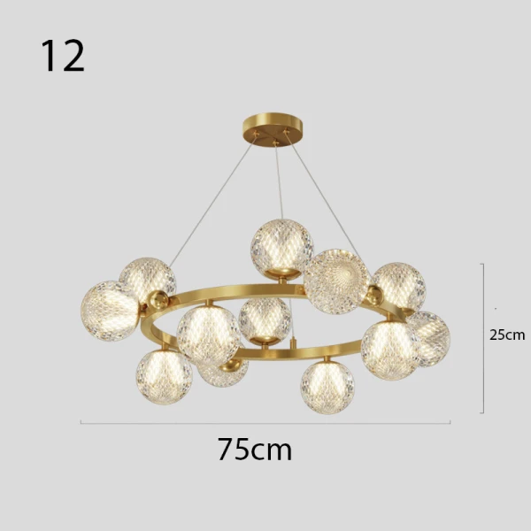 Люстра   BALLS BLACK Anzazo купити 28666грн.