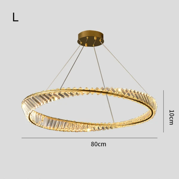 Люстра  світлодіодна Люстра KROWN 80cm  сучасна LED Anzazo купити 22132грн.