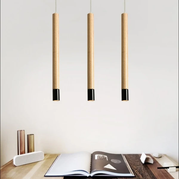 Підвісний світильник PIPE WOOD LONG Anzazo купити 10291грн.