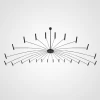 Люстра  світлодіодна  Люстра POP P40 Chandelier 24 lamps D180 Mod.A Black у вітальню  LED Deprimo купити 53504грн.