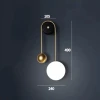 BALANCE WALL Бра - дизайнерский настенный светильник — цвет белый, из материала металл, стиль модерн середины века