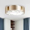Светильник потолочный светодиодный LED MARMO — потолочный светильник, цвет белый і золото, из материала металл, искусственный мрамор, стиль модерн