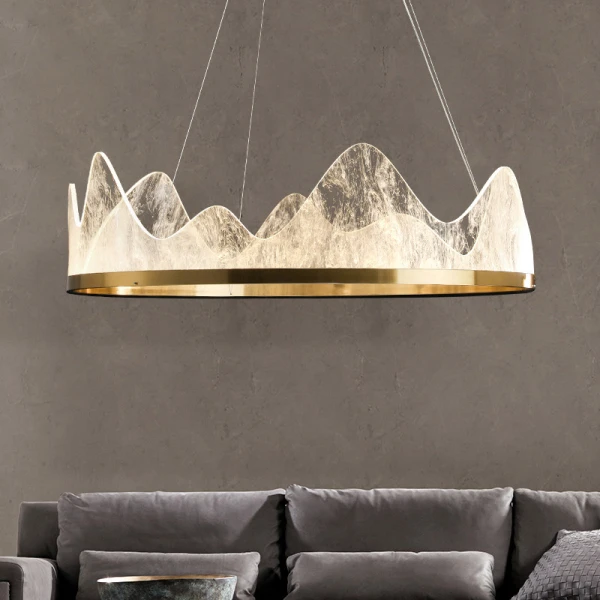 Підвісна світлодіодна люстра REGINA D80 D50 Brass   LED Deprimo купити 146353грн.