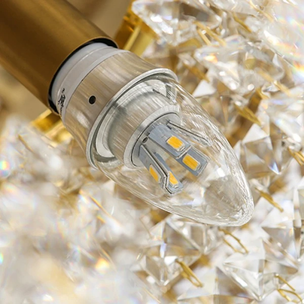 GRANADA Люстра в спальню — цвет золото і белый, из материала металл, стекло, стиль арт-деко